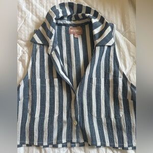 Show me your mumu - crop button up tank